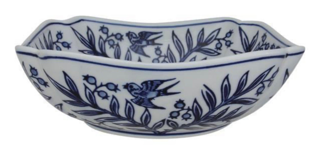 7.5"L X 4.75"H PORCELAIN JARDINIERE